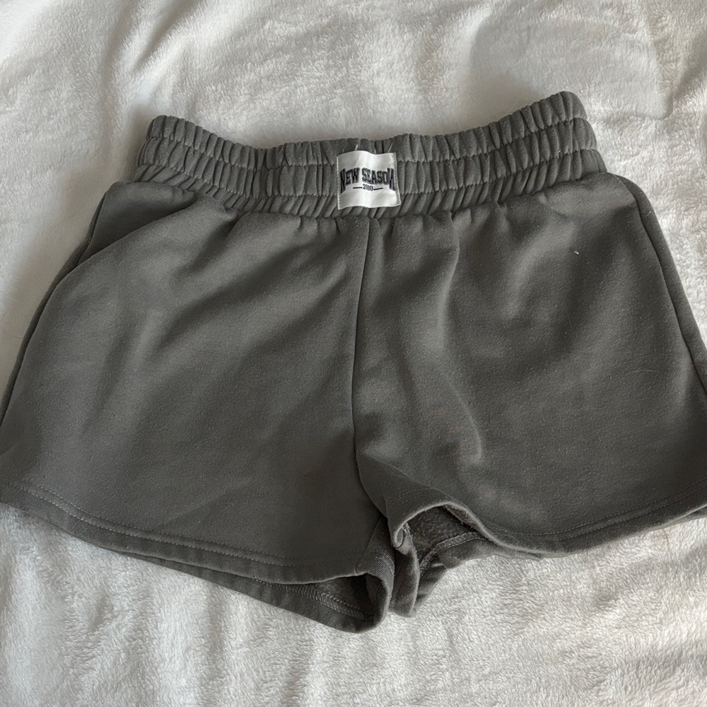 SHEIN Dark Gray High Waist Women's Shorts